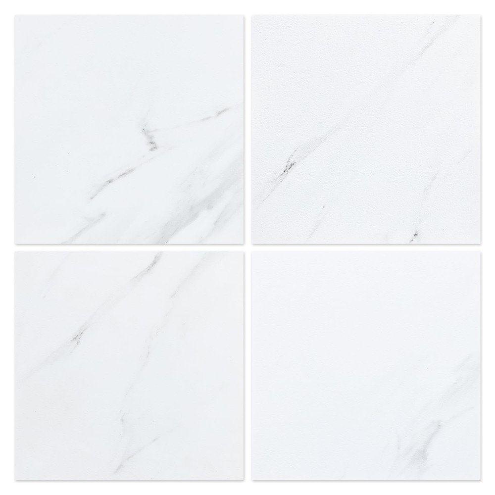 Marble Peel and Stick Vinyl Floor Tile 36-Pack Covers 36 Sq Ft DIY Flooring