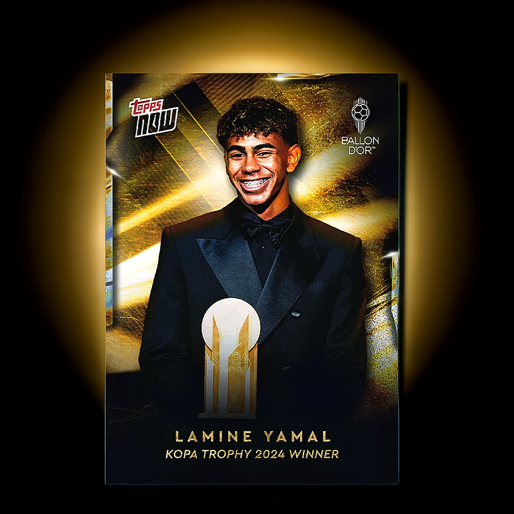 PRESALE Lamine Yamal #3 2024 Kopa Trophy Winner Ballon dOr Topps Now RC Rookie-image