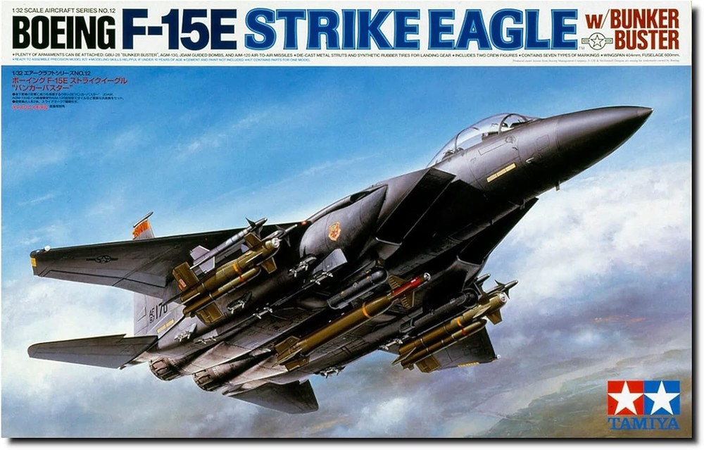 Tamiya 1/32 Boeing F-15E Strike Eagle 60312 from Japan Plastic model kit