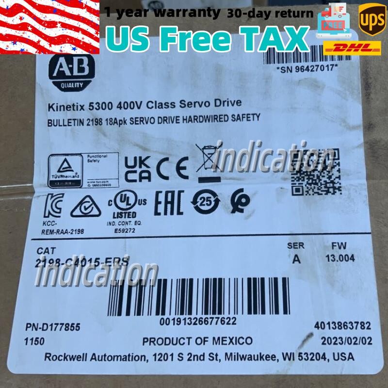 Allen Bradley 2198-C4015-ERS Kinetix 5300 400V Class Servo Drive