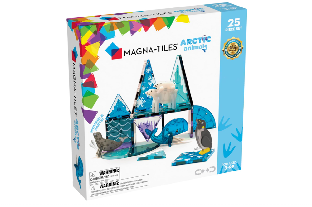 MAGNA-TILES Arctic Animals 25-Piece Magnetic Construction Set with Free Shipping