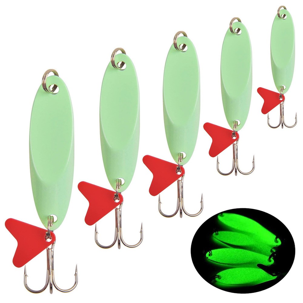 OROOTL Glow Casting Spoon Lure for Long Distance Jig Fishing