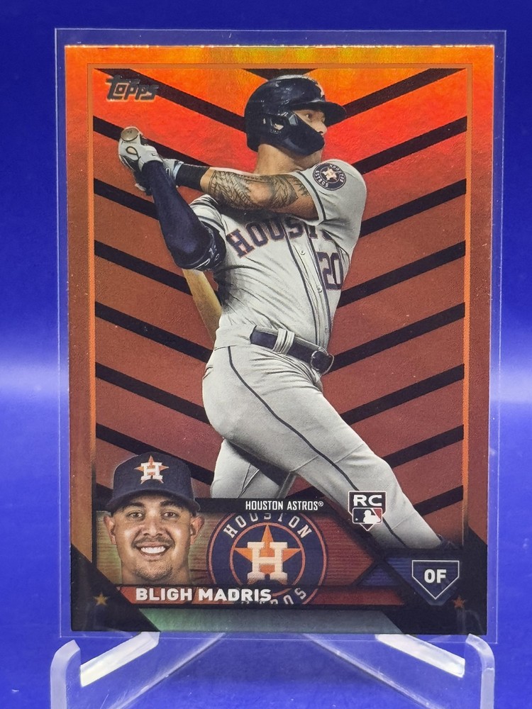 2023 Topps Update Bligh Madris Orange Black Foil Houston Astros Card US9