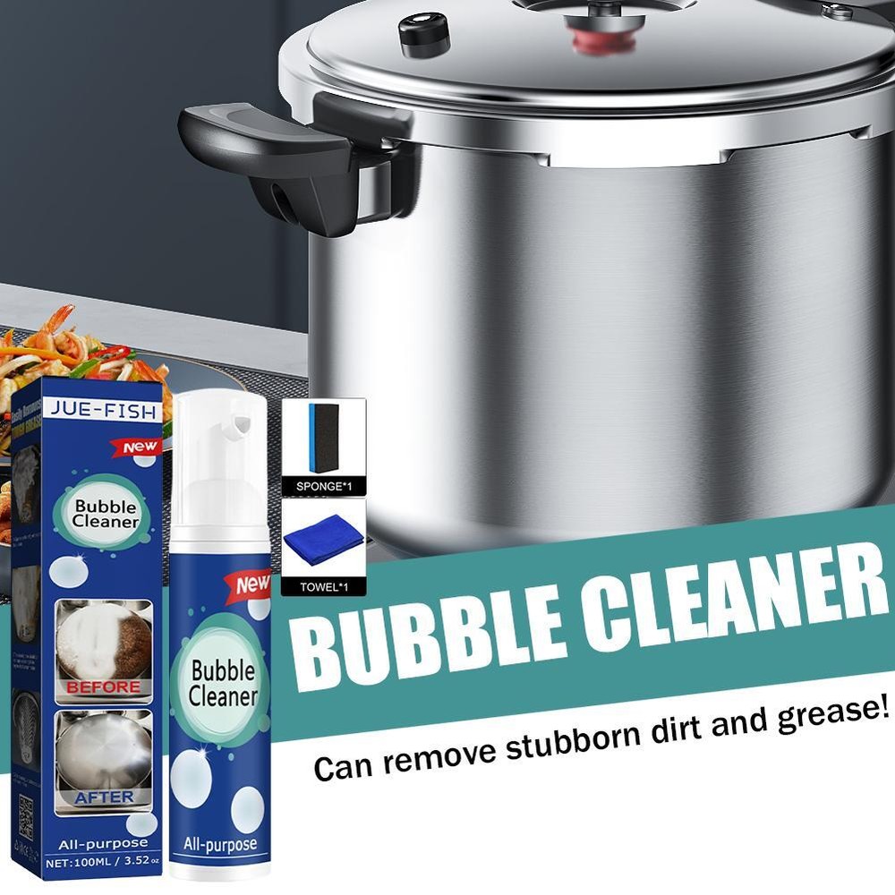 Multi-Purpose Bubble Cleaner Spray Foam for Kitchen Grease and Dirt