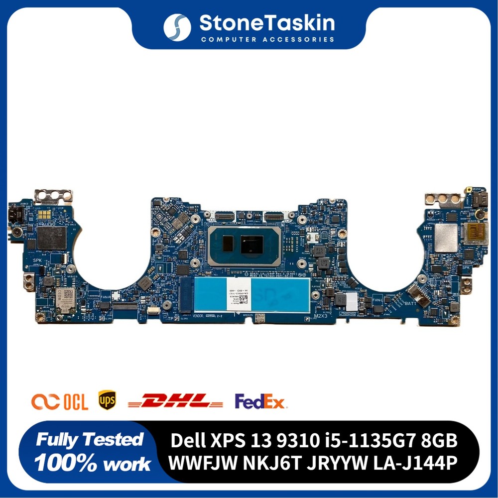 For Dell XPS 13 9310 Motherboard Intel i5-1135G7 8GB WWFJW NKJ6T JRYYW LA-J144P