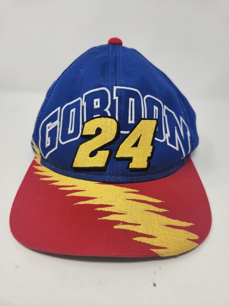 Vintage NASCAR Jeff Gordon 24 Hat Big Logo Trucker Snapback Chase Baseball Cap