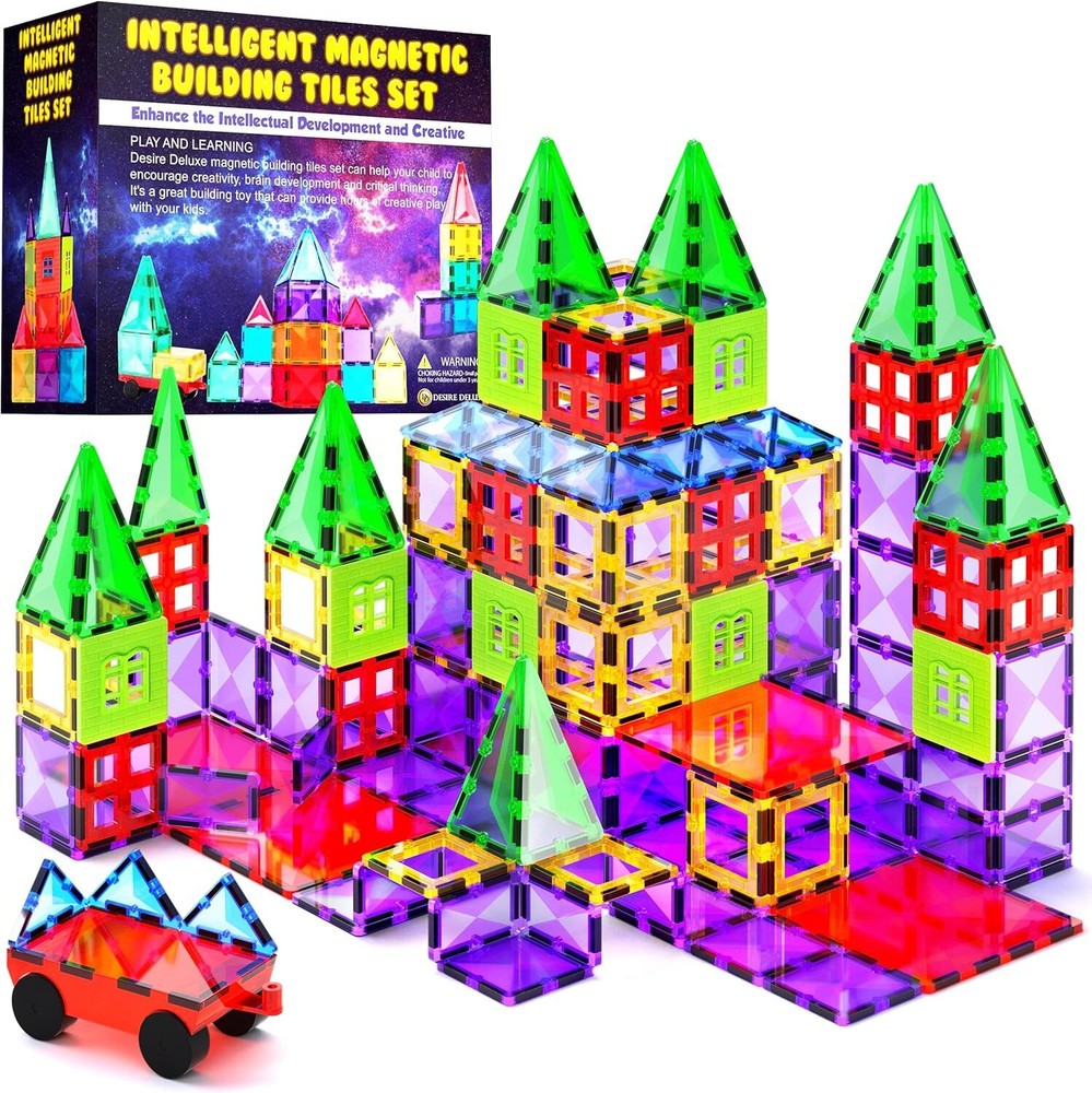 Magnetic Building Blocks STEM Learning Toy for Kids Creativity & Educational Play