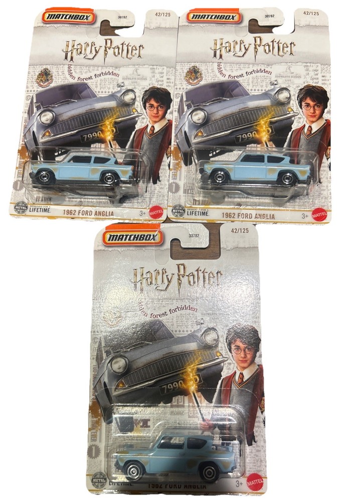Matchbox Harry Potter 1962 Ford Anglia LOT OF 3