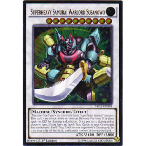 Superheavy Samurai Warlord Susanowo SECE-EN048 Ultimate Rare 1st Edition NM