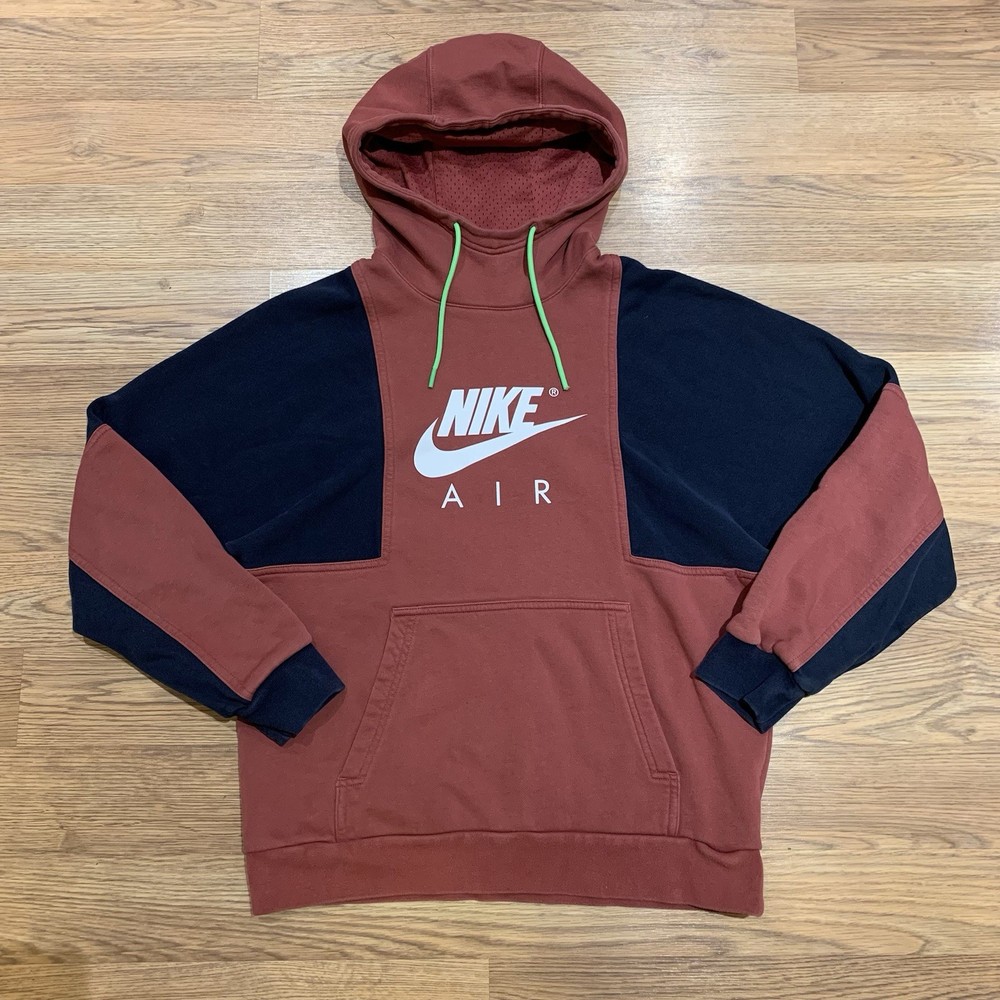 Nike Air ‘Get Over Your Fear of Heights’ Hoodie Mens Medium Swoosh Colorblock