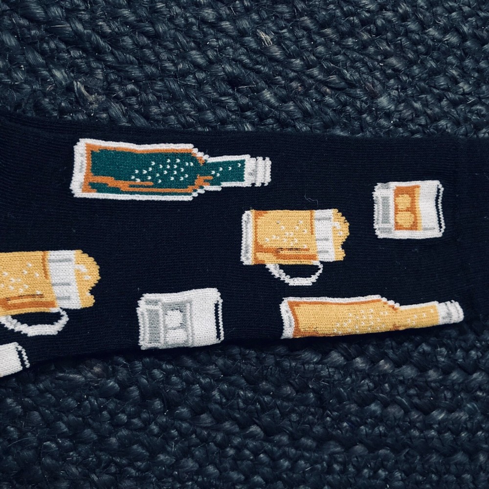 Custom Socks: Mens Large Size 8-12. Cozy/Lightweight Tube Sock