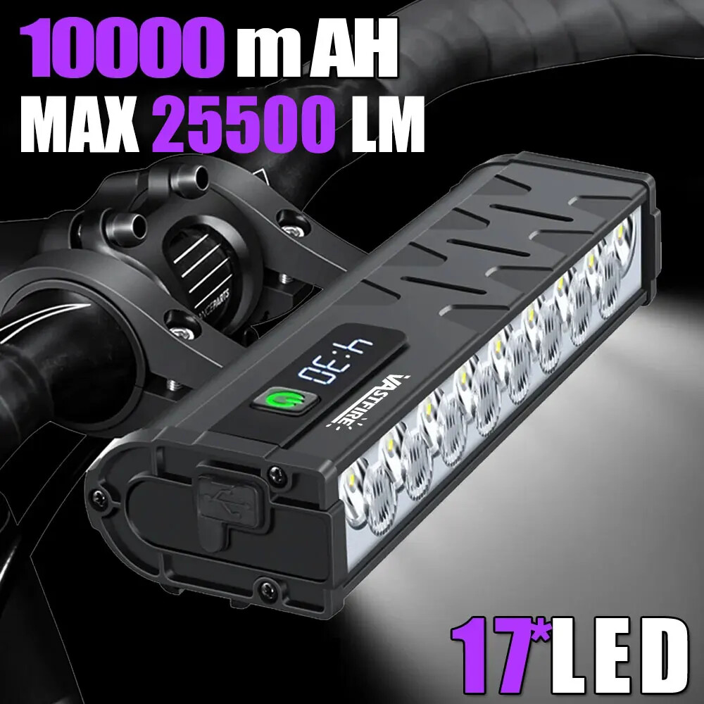 Bicycle Light Front Waterproof Flashlight USB Charging MTB Road Lamp Accessories