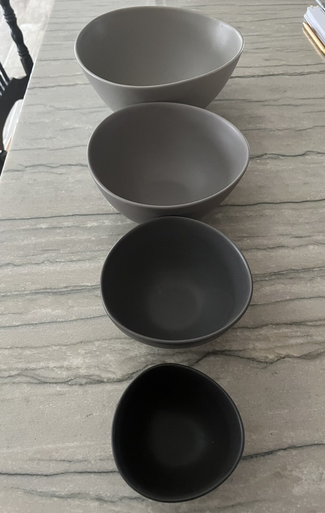 FLASH SALE 💥Pottery Barn Modern Serving Bowls Set of 4 NEW-image