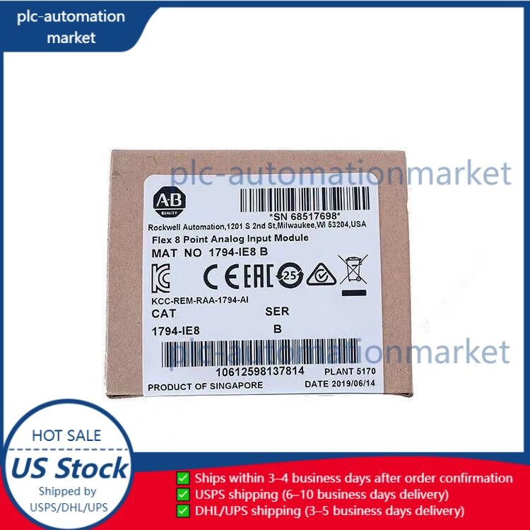 New Factory Sealed AB 1794-IE8 /B Flex 8 Point Analog Input Module 1794IE8