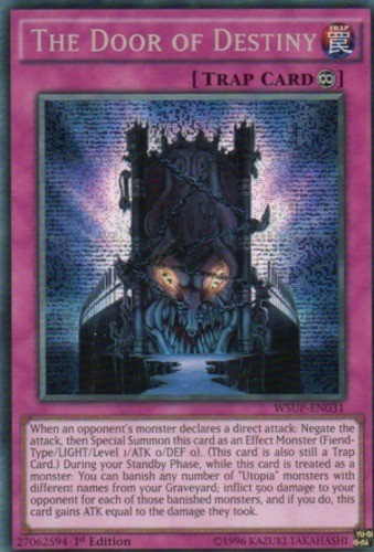 The Door of Destiny - WSUP-EN031 - Prismatic Secret Rare - 1st Edition - Heavily