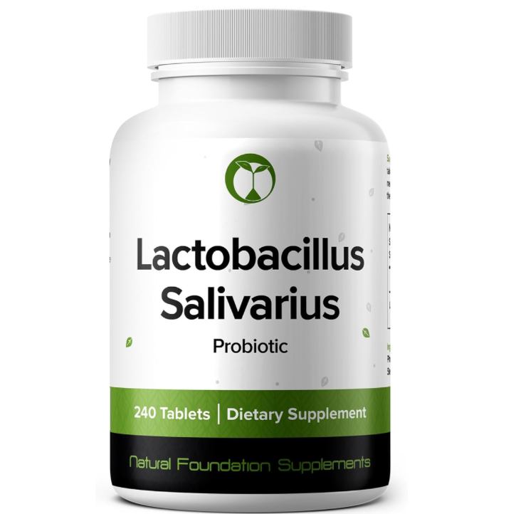 Lactobacillus Salivarius 240 Tabs 3B CFU Gut Health Probiotic for Digestion
