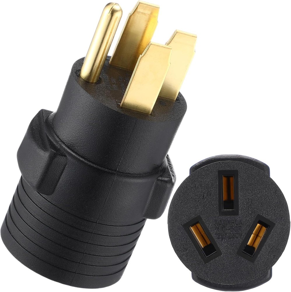 3 Prong Stove Adapter Compatible with NEMA 10-50P to 14-50R Adapter 3 Prong Male