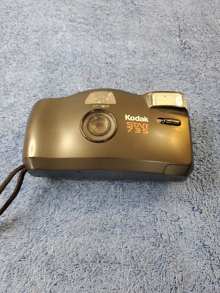 Kodak Star 735 Flash Point & Shoot Black DX Programmed 35mm Film Camera TESTED