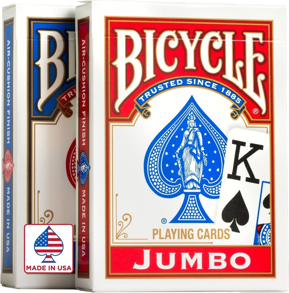 Bicycle Playing Cards, Jumbo Index, 2 Pack