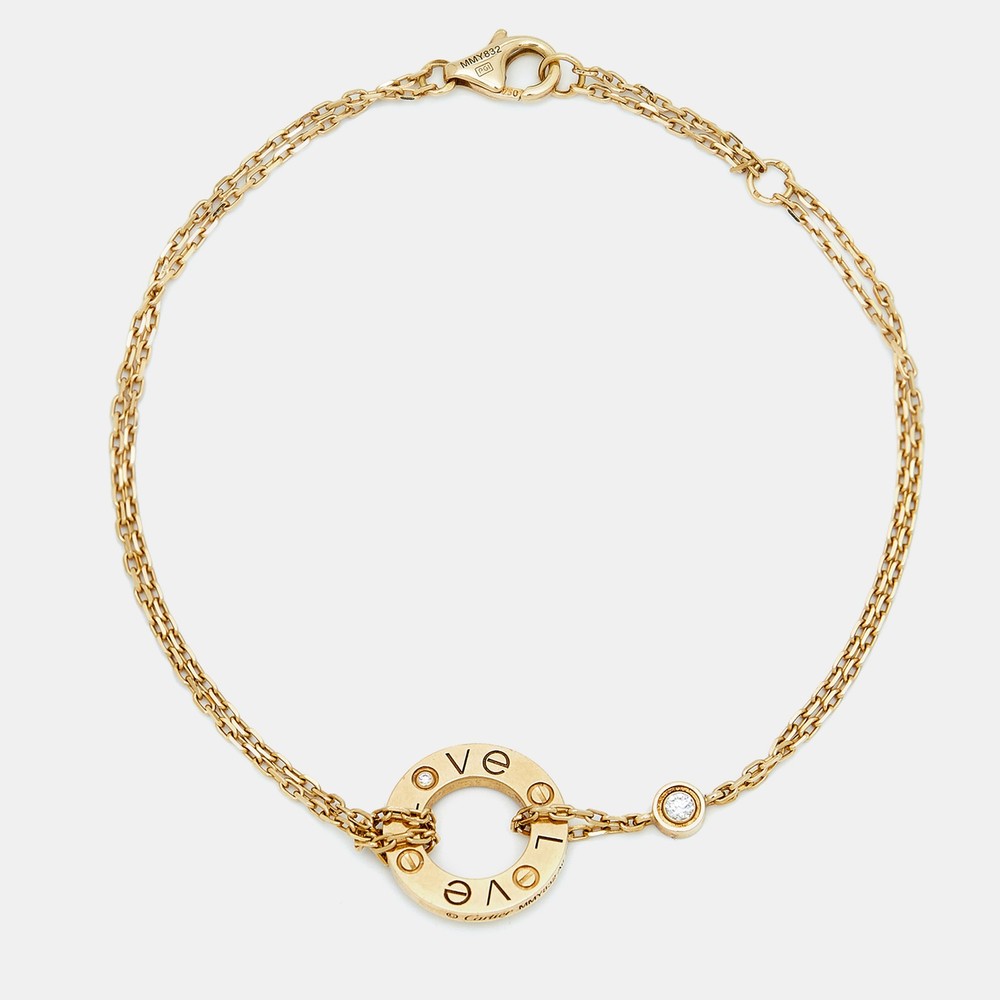Cartier Love Diamond Bracelet in 18k Yellow Gold