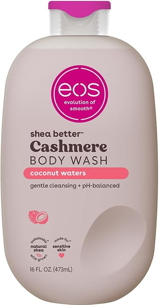 (Free Duty Tax) eos Shea Better Cashmere Body Wash, Coconut Waters, Moisturi