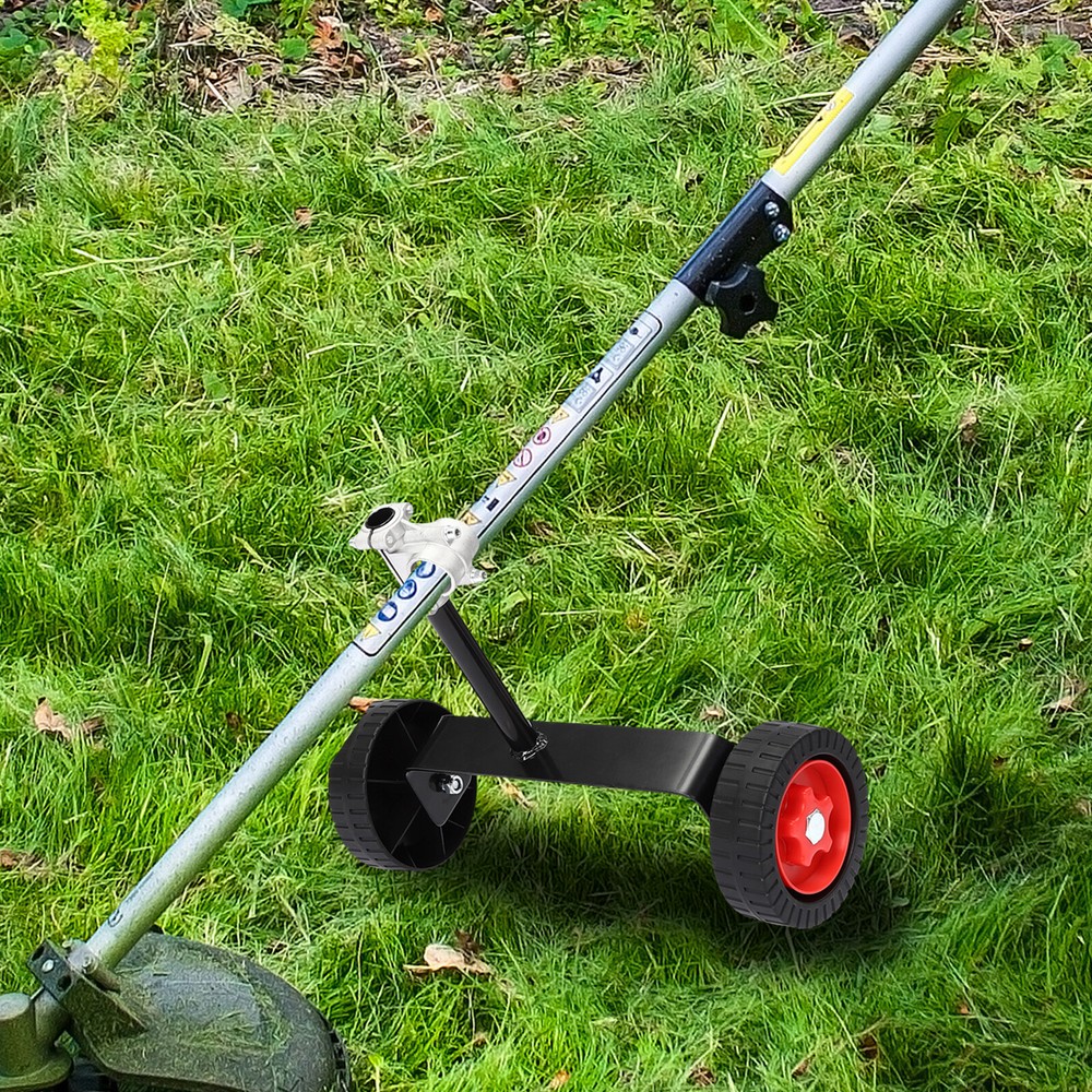 Lawn Mower Wheel Set Portable Grass String Trimmer Wheels Weed Trimmer Auxiliary