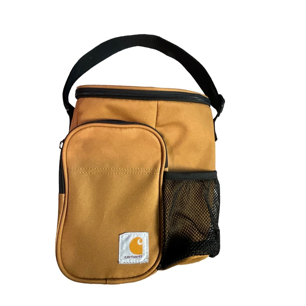 Cahartt Insulated 10 Can Vertical Cooler with Mesh Water Bottle Pocket 4.5lb cap