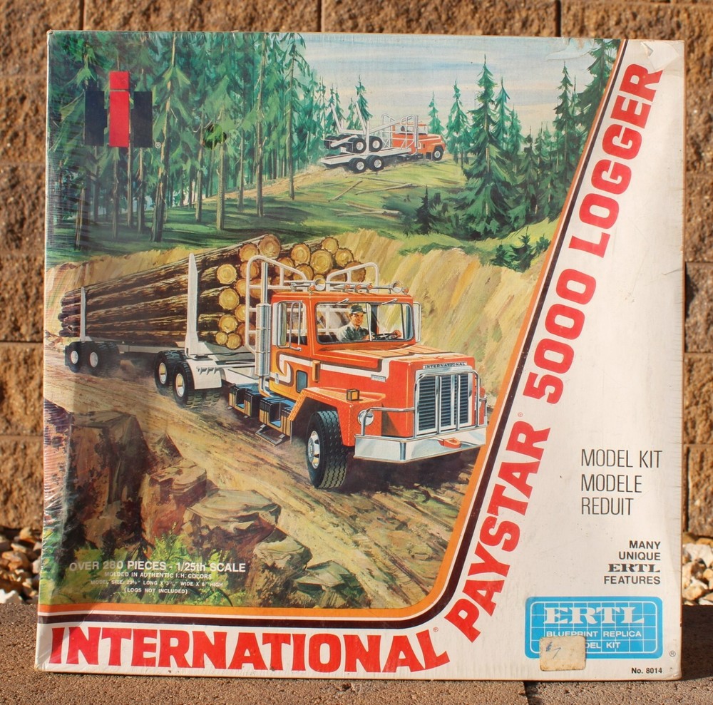 ORIGINAL ERTL AMT Blueprint MODEL KIT International Paystar 5000 Logger Truck