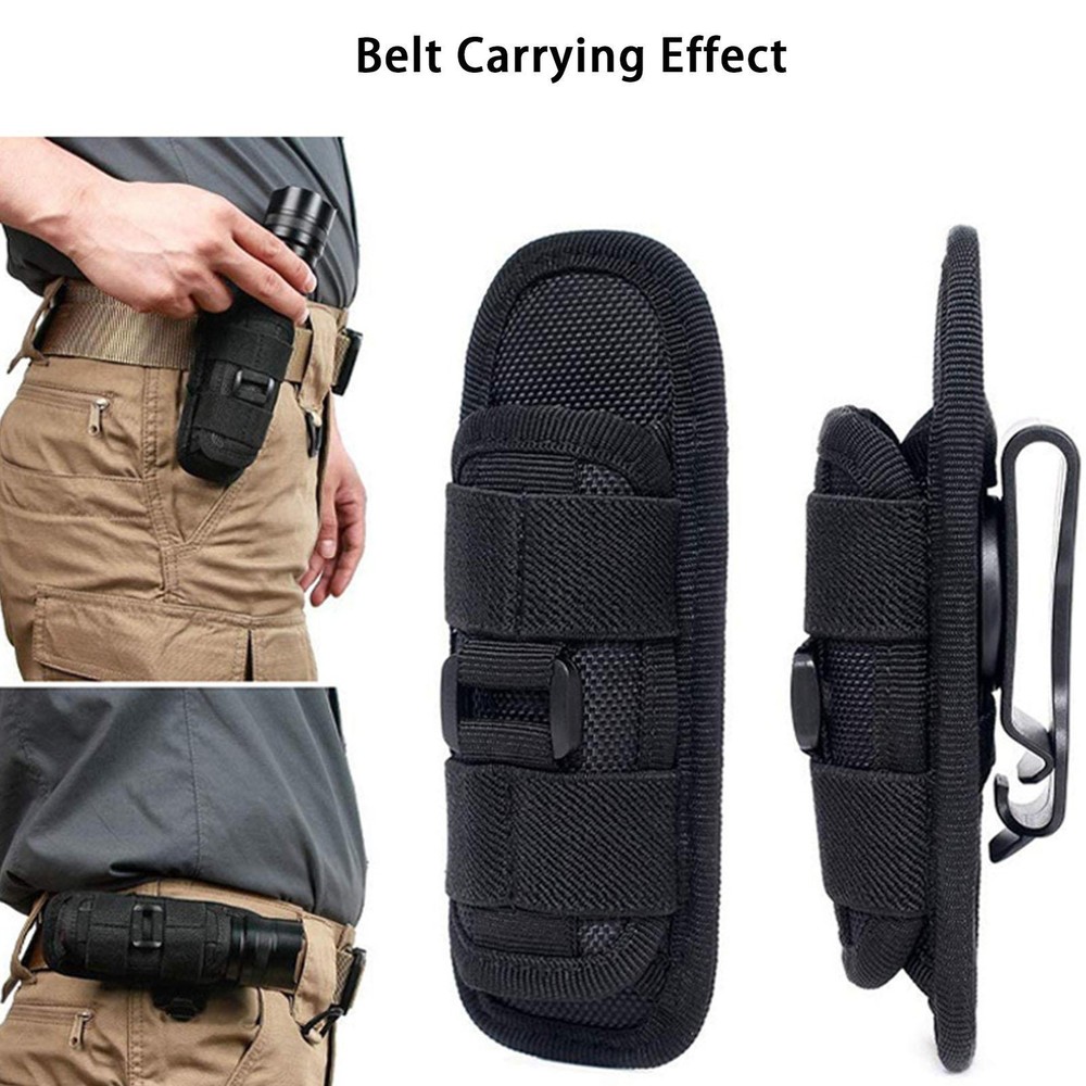 1 PieceLED Flashlight Pouch Torch Holder Nylon Holster Belt Carry Case Bag