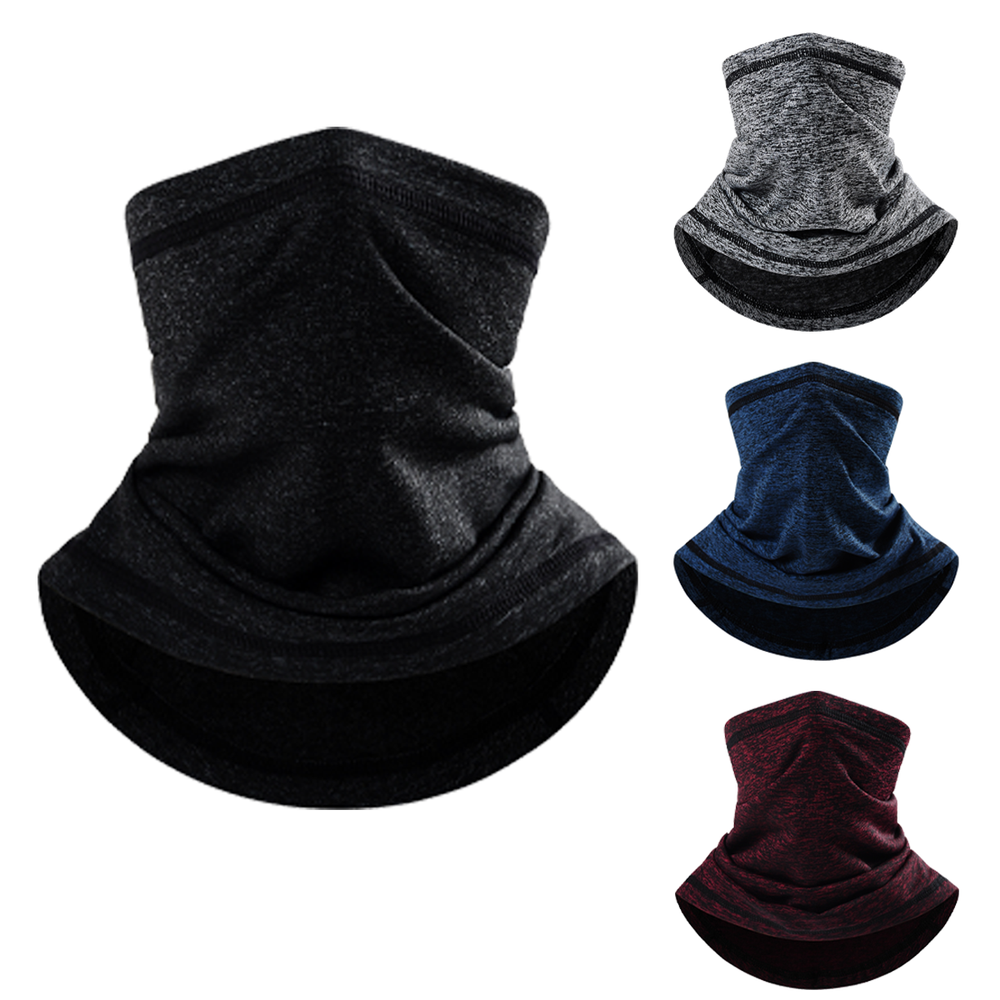 Winter Fleece Neck Warmer Gaiter Windproof Face Mask Adjustable for Sport Yoga