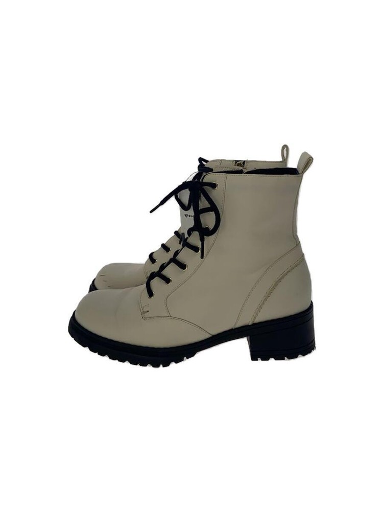 Cole Haan Lace-Up Boots/Us6.5/Wht/W24593 858