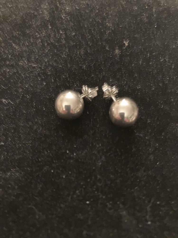 Tiffany and Company 10 mm Sterling Silver Ball Stud Earrings