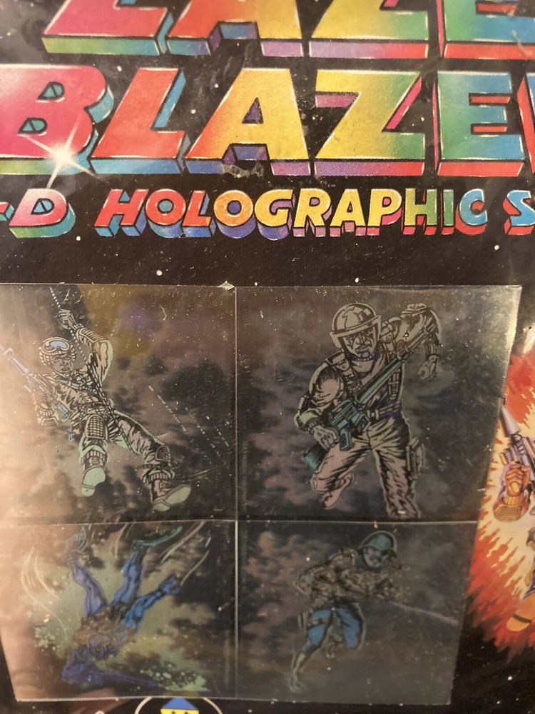 G.I. Joe Laser Blazer Hologram Stickers Retro Vintage Collectible NEW HERO