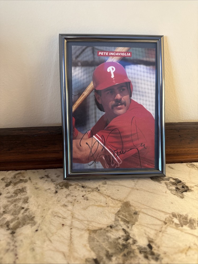 Pete Incaviglia Autographed 6x4 Photo - Not Authenticated - MLB - 1993 Phillies