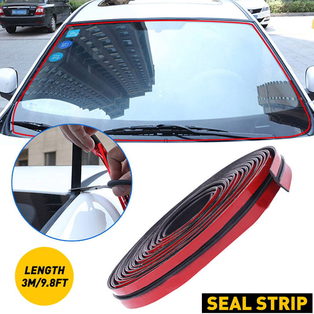 3 Metre Car Windshield Edge Guard Protector Mold Trim Strip T Shape Seal M