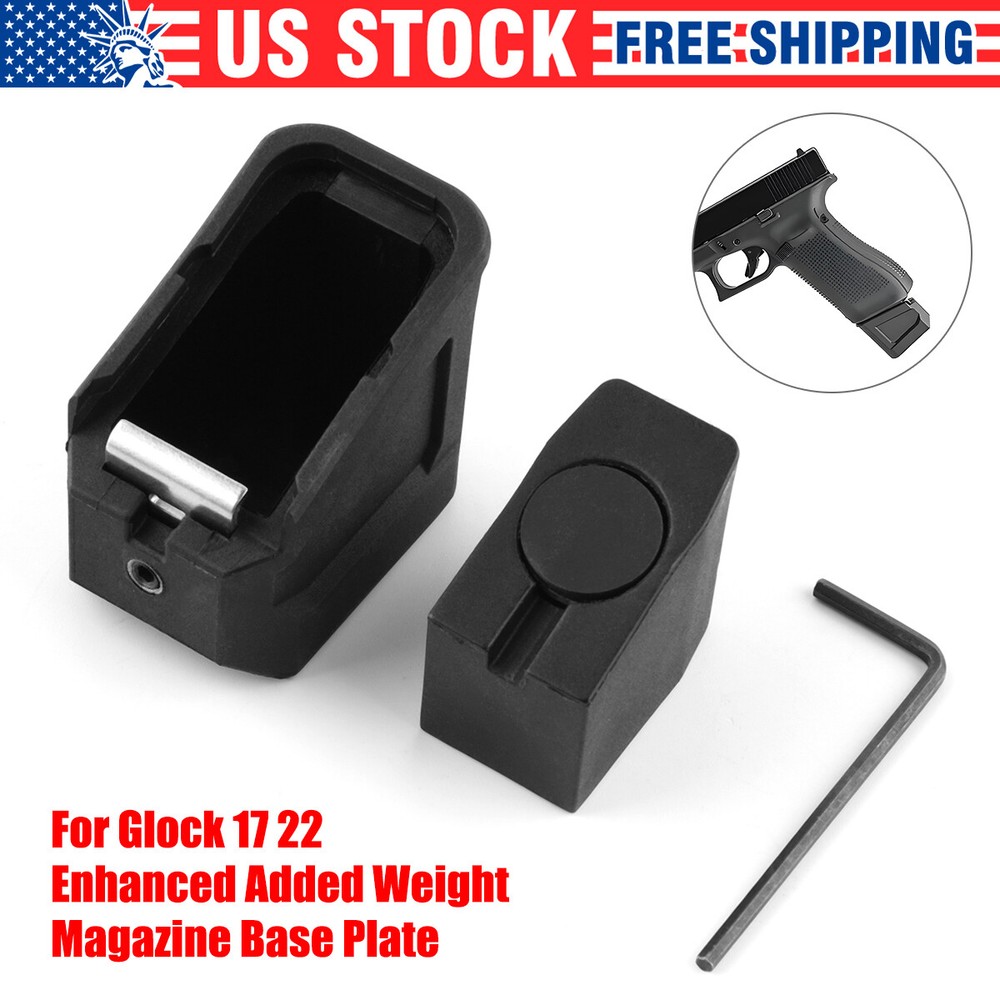 Enhanced Added Weight Magazine Base Plate for Glock 17 and Glock 22 (US STOCK)