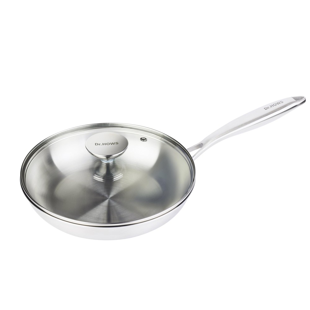 ESSENTIAL Tri-ply Stainless Steel Wok Pan, Kitchen Woks & Stir-fry Pans with ...