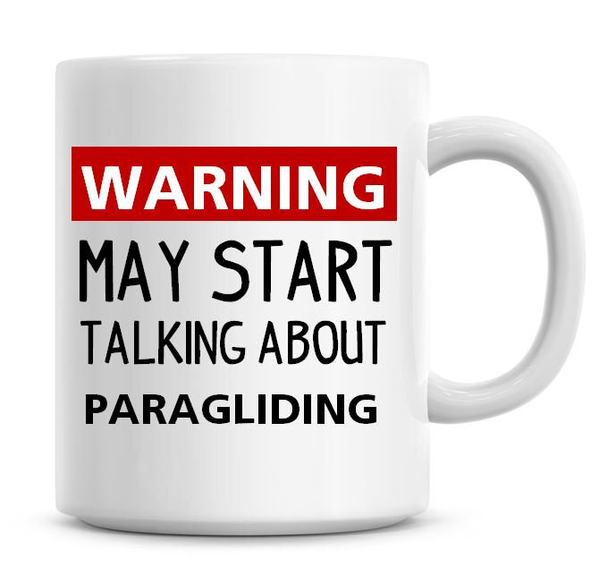 Funny Paragliding Coffee Mug Gift for Adventure Lovers