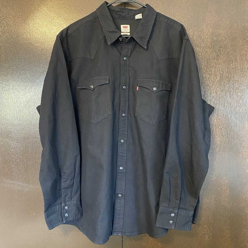 Levi's Shirt - Black CLASSIC WESTERN STANDARD FIT Size 3XL