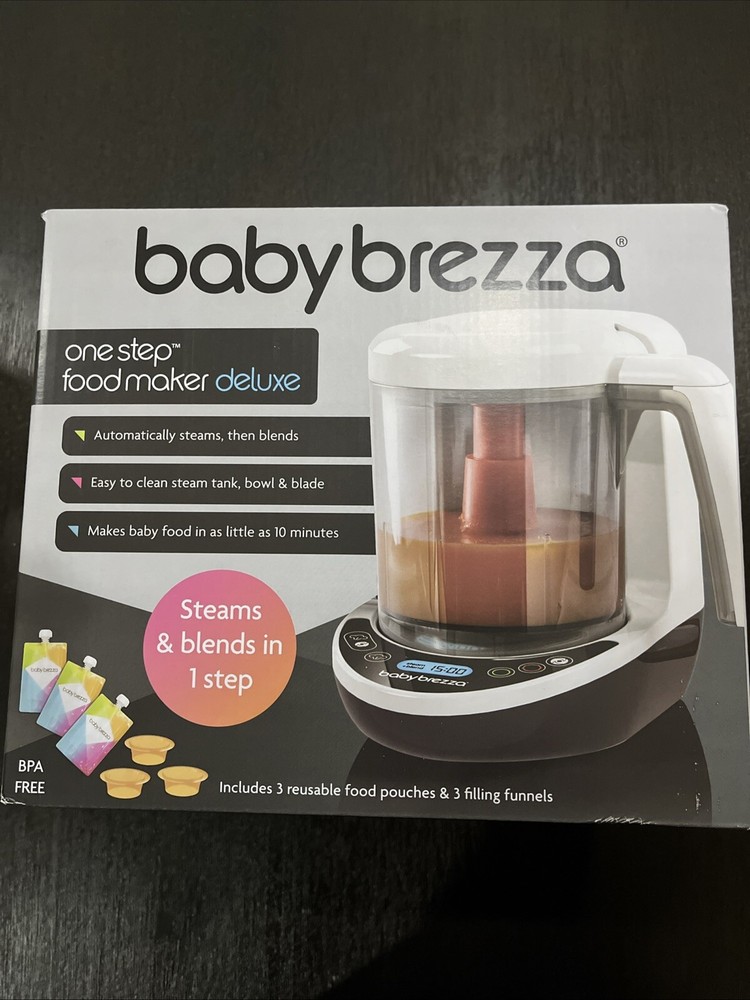 Baby Brezza BRZ00131 One Step Baby Food Maker Deluxe Steam Cooker w Blender