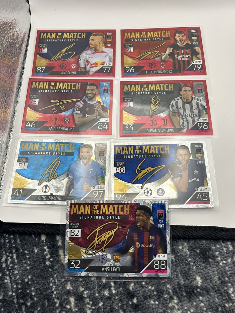 topps match attax 2022/23 Man Of The Match Lot