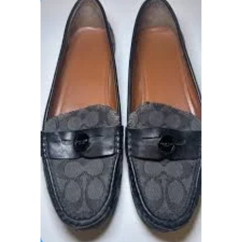 Vintage Y2K Coach Penny Loafers in Classic Signature Style Size 9.5