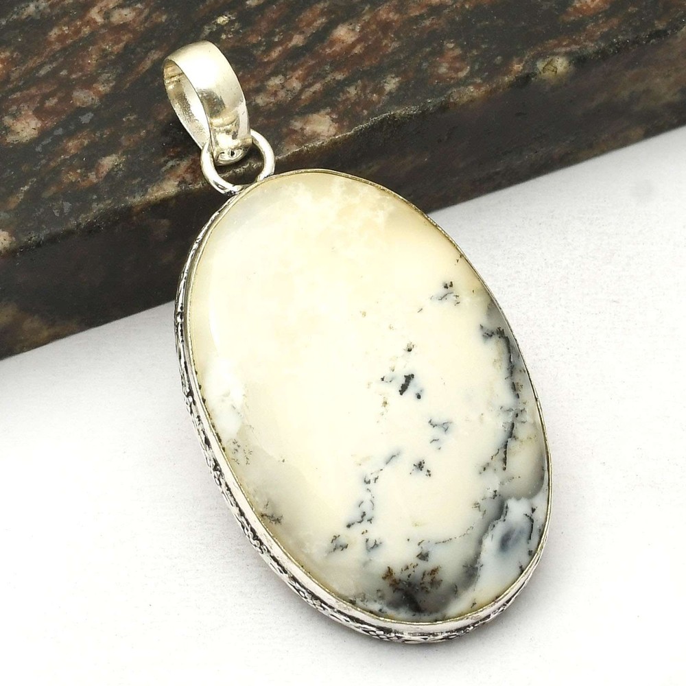 Dendrite Opal Gemstone Ethnic Handmade Pendant Jewelry Gift For  AP-23735