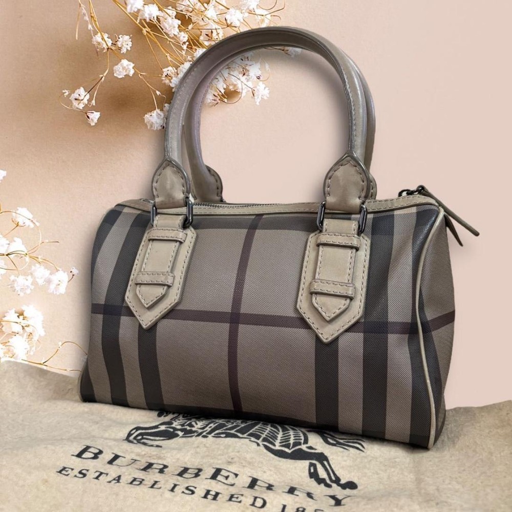 Burberry Mega Check Nova Handbag Boston