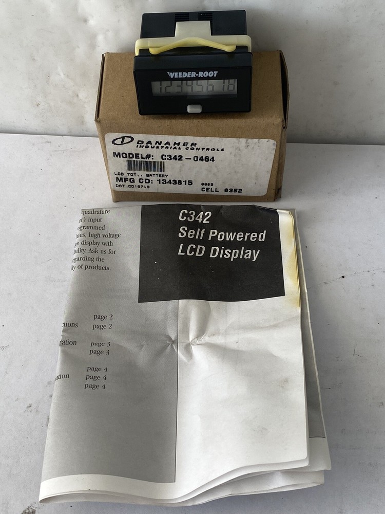 Veeder-Root Danaher C342-0464 Digital Counter