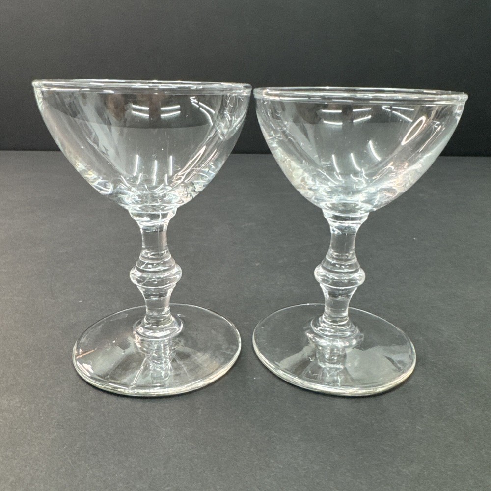 Libbey 4 Inch 2 Oz Georgian Liquor Cocktail Pressed Glass