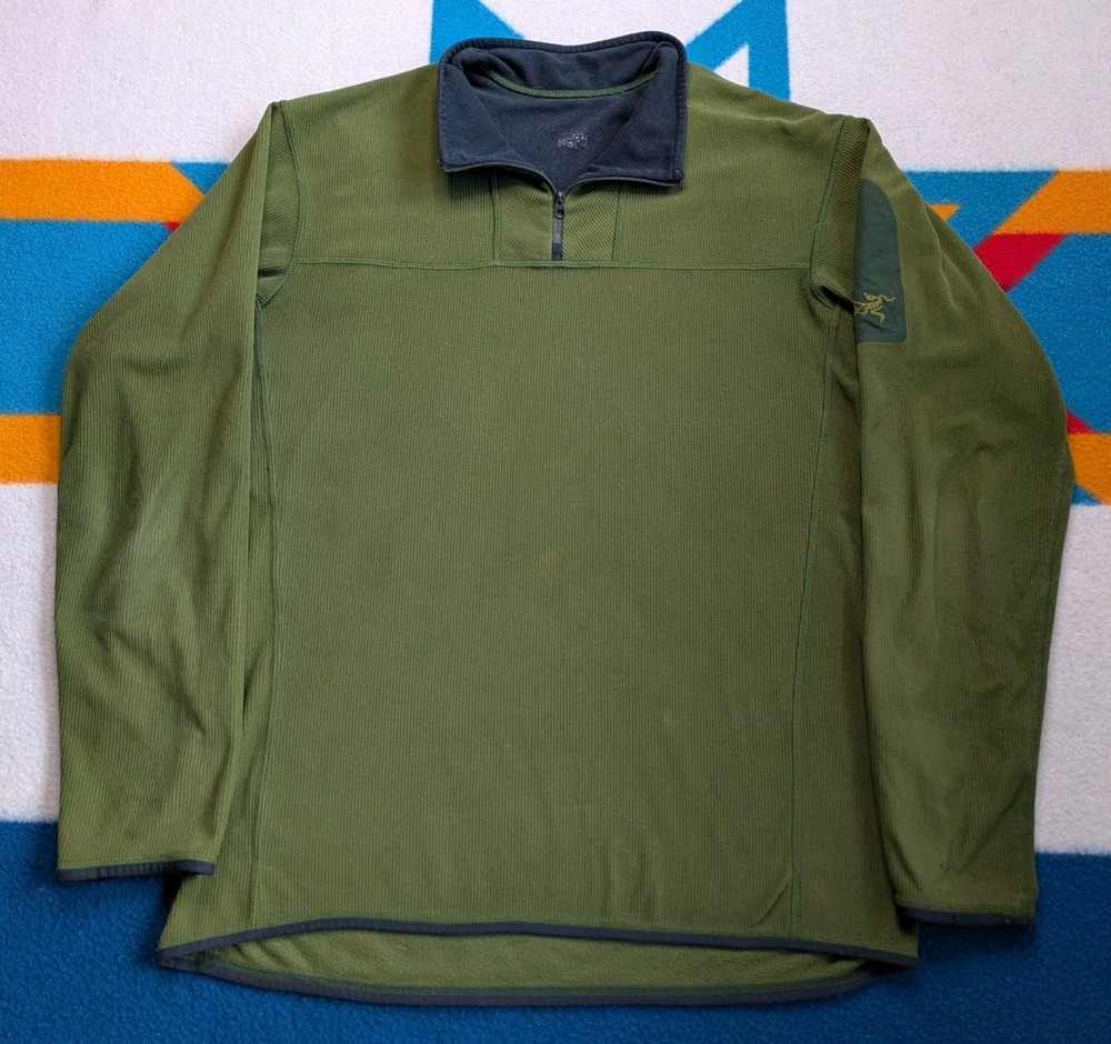 ヴィンテージ Arc'teryx 1/4 ジップ ポーラテック フリース プルオーバー ジャケット セーター スラッシュド XL