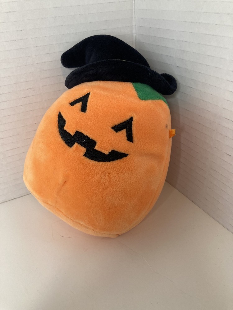 Squishmallow Pumpkin Orange Halloween KellyToy Plush Stuffed Animal 6”  Toy