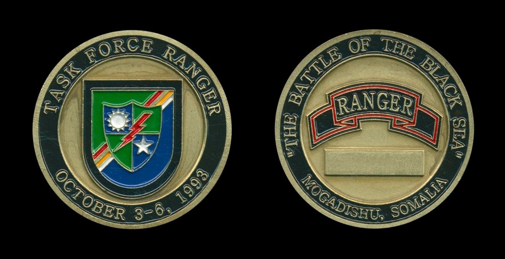 US Army TF Ranger 1993 Mogadishu Somalia Challenge Coin