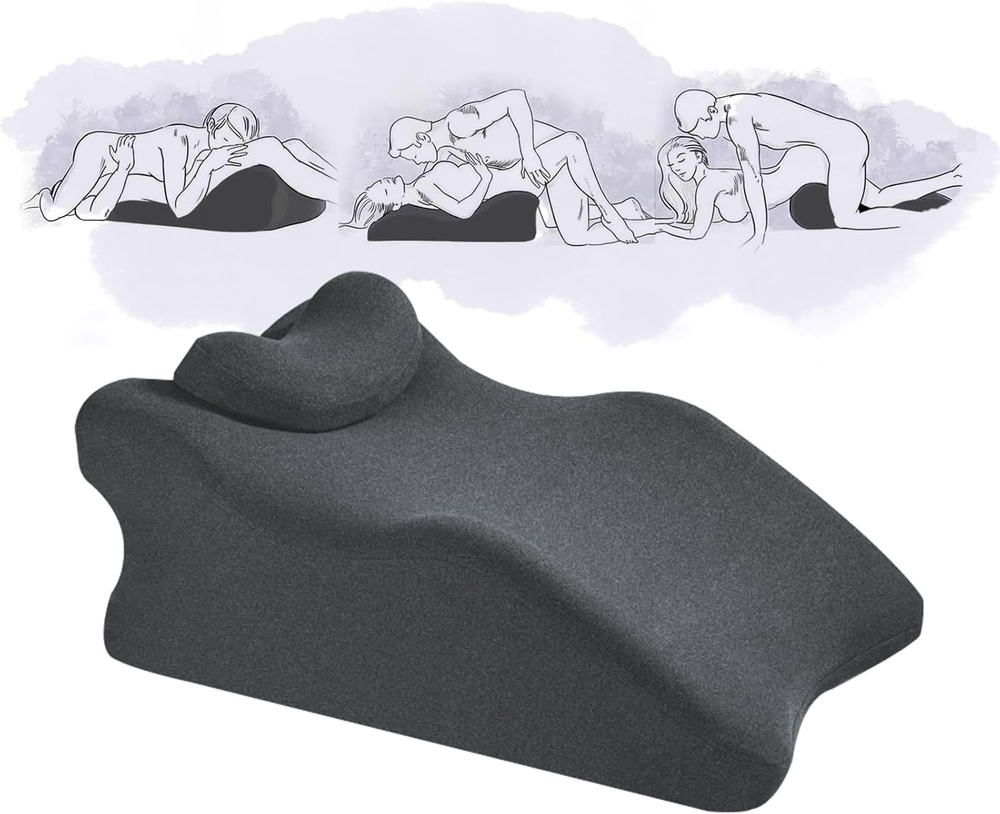 Widened Adult Intimacy Position Pillow for Couples, Sex Butt Cushion with Remova